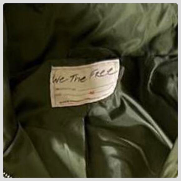 New Free People | Army Slouchy Bomber Jacket | Size M - Picture 5 of 6